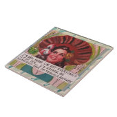 Tile-trivet-wall kunst tegeltje (Zijkant)