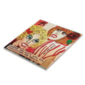 Tile-trivet-wall kunst tegeltje (Zijkant)