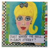 Tile-trivet-wall kunst tegeltje (Voorkant)