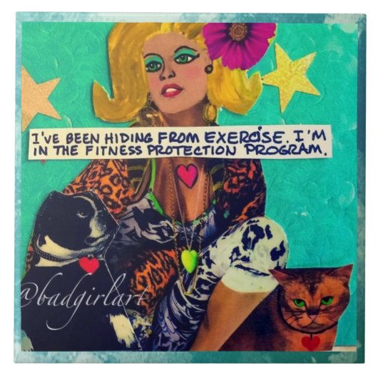 Tile-trivet-wall kunst tegeltje (Voorkant)