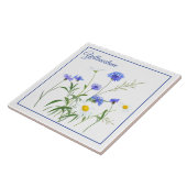 Tile Trivet-Yellowstone Wildbloemen Tegeltje (Zijkant)