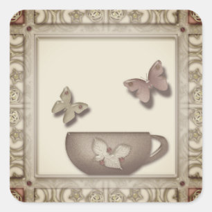 Tile voor de keuken. vierkante sticker