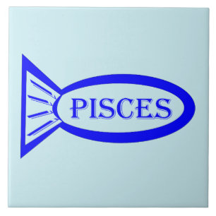 Tile voor Pisces Star Sign Fish Beer Tegeltje