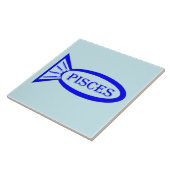 Tile voor Pisces Star Sign Fish Beer Tegeltje (Zijkant)