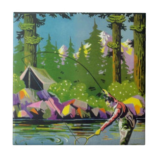 Tile  Woodland Camp Mtn Fly Fishing Tegeltje