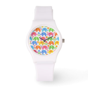 Tiled Elephant Watch Horloge