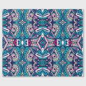 Tiled ethnic pattern. Abstract geometric mosaic vi Cadeaupapier (Vlak)