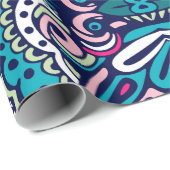 Tiled ethnic pattern. Abstract geometric mosaic vi Cadeaupapier (Rol Hoek)