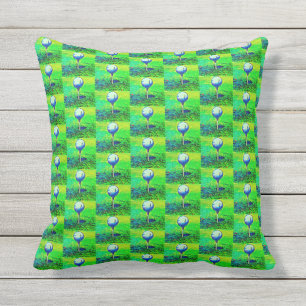 Tiled Golf Ball Pattern Golfing Thed Pillow Buitenkussen