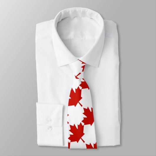 Tiled Maple Leaf Necktie Stropdas (Gebonden)