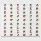 Tiled Pattern Ensign of Illinois Cadeaupapier (Vlak)