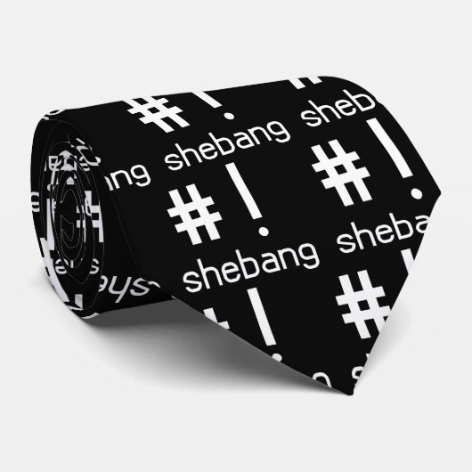 Tiled shebang stropdas (Opgerold)