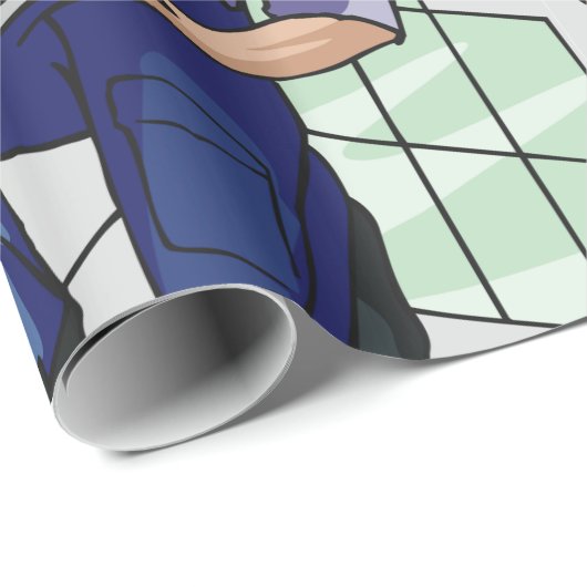 Tiler op het werk cadeaupapier (Rol Hoek)