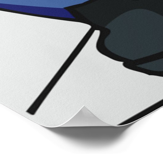 Tiler op het werk poster (Hoek)