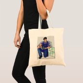 Tiler op het werk tote bag