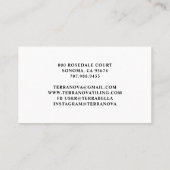 Tiler Tiling geometric Pattern Square Business Ca Visitekaartje (Achterkant)