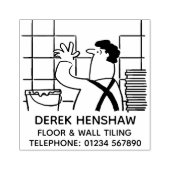 Tiler van de vloer of van de Muur Tiler Rubberstempel (Afrduk)