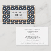 Tilerpatroon voor geometrische weergave visitekaartje (Voorkant / Achterkant)