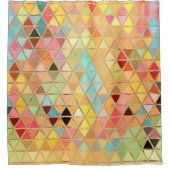 Tiles Glas in lood Boho Douchegordijn (Voorkant)