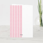 Tilet-patroon | Roze geometrisch ontwerp Kaart (Achterkant)