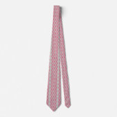 Tilet-patroon | Roze geometrisch ontwerp Stropdas (Voorkant)