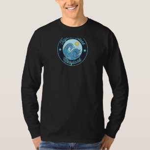 Tilghman Island Md Maryland Souvenir Nautical Surf T-shirt
