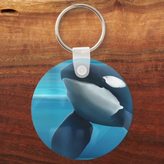 Tilikum portret sleutelhanger (Voorkant)