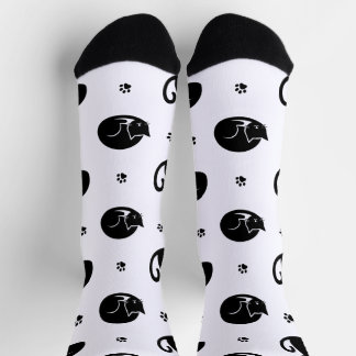 Tiling Cats Pattern Crew Socks – Adorable cats Sokken