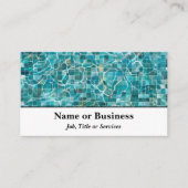 Tiling in een zwembad visitekaartje (Voorkant)