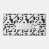Tiling kruiswoordpuzzel patroon bureaumat (Keyboard & Muis)
