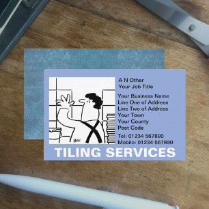 Tiling Services-Cartoon Visitekaartje