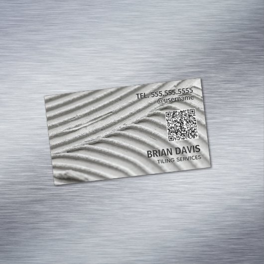 Tiling Services Tiler Custom QR Magnetisch Visitekaartje (Voorbeeld)