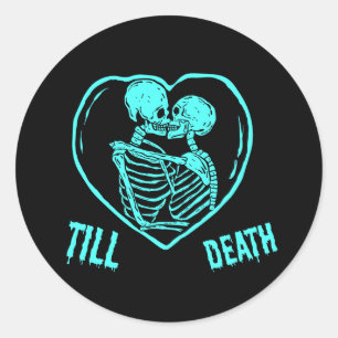 Till Deah Emo Gothic Vlanetine's Day Ronde Sticker