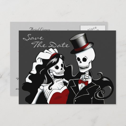 Till Death beroemd gemaakt door Save the Date door Aankondigingskaart (Voorkant / Achterkant)