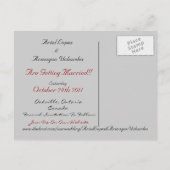 Till Death beroemd gemaakt door Save the Date door Aankondigingskaart (Achterkant)