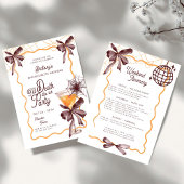 Till Death Bow Cocktail Halloween Bacheloerette In Kaart