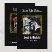 Till Death Dia De Los Muertos Bewaar de datum Save The Date (Voorkant / Achterkant)