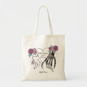 Till Death Do ons Part Skeleton Tote Bag