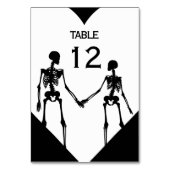 Till Death Do ons Part Skeleton Weddenschap White Kaart (Voorkant)
