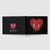 Till Death Do ons Part Skeleton Wedding Black Gastenboek (Volledig)