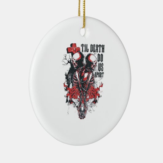 Till Death Do Us Apart Klassiek Keramisch Ornament (Rechts)