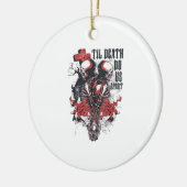Till Death Do Us Apart Klassiek Keramisch Ornament (Links)