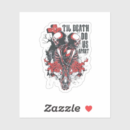 Till Death Do Us Apart Klassiek Sticker (Vel)