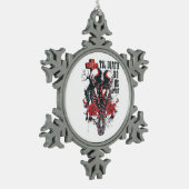 Till Death Do Us Apart Klassiek Tin Sneeuwvlok Ornament (Links)