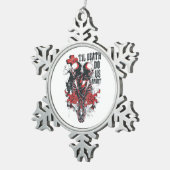 Till Death Do Us Apart Klassiek Tin Sneeuwvlok Ornament (Rechts)