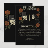 Till Death Do Us beroemd gemaakt door Halloween Vr Bedankkaart (Voorkant / Achterkant)