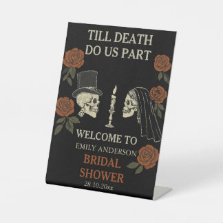 Till Death Do Us beroemd gemaakt door Halloween Vr Reclamebord Met Voetstuk