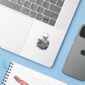 Till Death Do Us Classic & Quote Sticker (Laptop met iPhone)