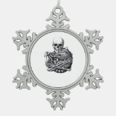 Till Death Do Us Classic & Quote Tin Sneeuwvlok Ornament (Voorkant)
