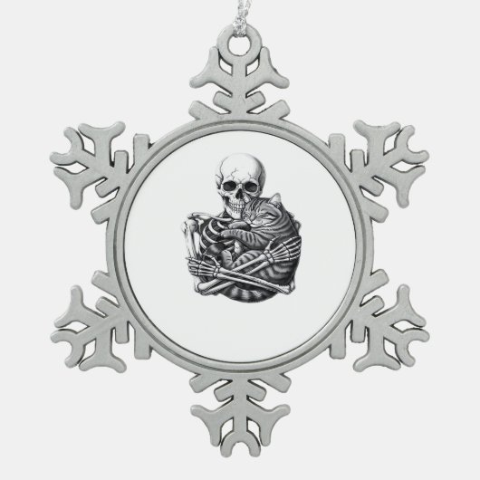 Till Death Do Us Classic & Quote Tin Sneeuwvlok Ornament (Voorkant)
